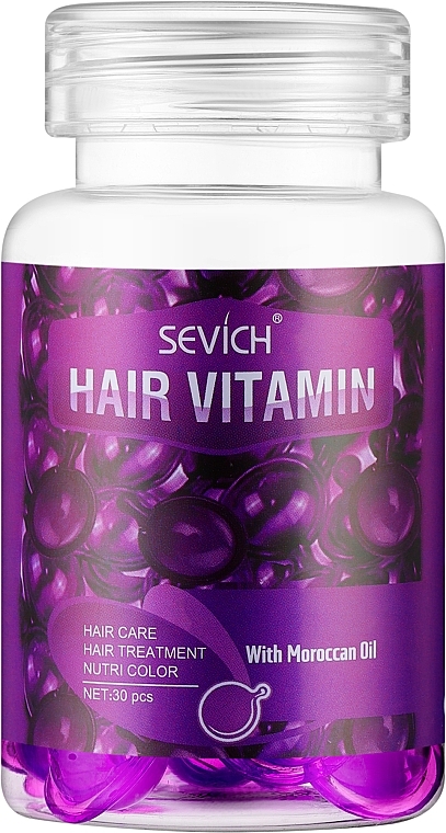 Капсули для волосся "Стоп-пошкодження" - Sevich Hair Vitamin With Morocan Oil — фото N1