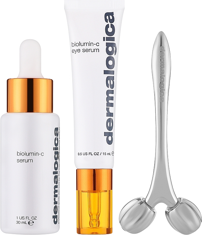 Набір - Dermalogica Brightening Kit (f/ser/30ml + eye/ser/15ml + roller) — фото N2