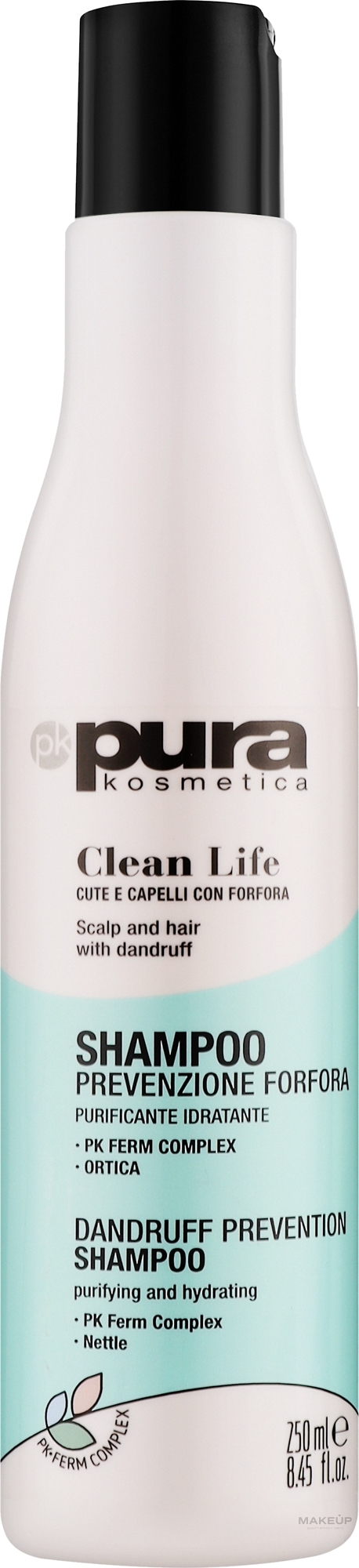 Шампунь против перхоти - Pura Kosmetica Clean Life Shampoo — фото 250ml