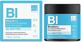 Зволожувальний лосьйон для тіла з антиоксидантами "Чорниця" - Dr. Botanicals Blueberry Superfood Antioxidant Body Moisturiser — фото N1
