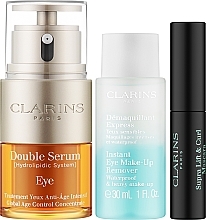 Набор - Clarins Eye Collection Kit (serum/20ml + mascara/3ml + remover/30ml) — фото N2