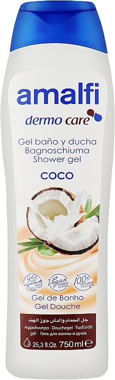 Гель для душа и ванны "Кокосовое молоко" - Amalfi Skin Leche De Coco Shower Gel  — фото N1