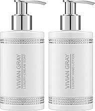 Набір - Vivian Gray White Crystals Set (cr/soap/250ml + h/lot/250ml) — фото N2