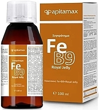 Комплекс для заповнення дефіциту заліза в організмі - Apitamax Fe + B9 + Royal Jelly — фото N2