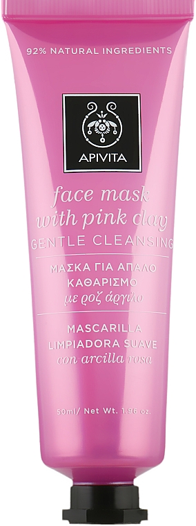 Маска деликатного очищения с розовой глиной - Apivita Gentle Cleansing Mask