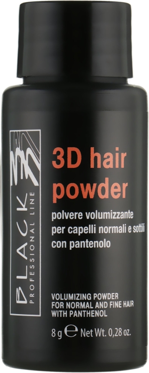 Объемная пудра для волос - Black Professional Line 3D Hair Powder — фото N1