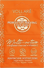 Парфумерія, косметика Маска для обличчя "Детокс" активоване вугілля та вітамін С - Vollare Multi-Activ Detox Mask