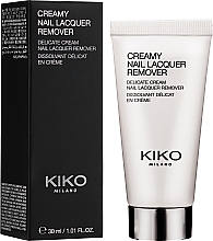 Парфумерія, косметика Рідина для зняття лаку з нігтів - Kiko Milano Creamy Nail Lacquer Remover