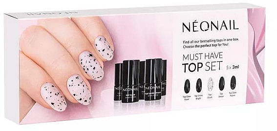 Набор - NeoNail Professional Zestaw Must Have Top Set (nail/top/5*3ml) — фото N1