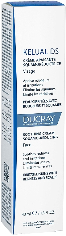 Смягчающий крем для устранения шелушений - Ducray Kelual Ds Squamo-Reducing Soothing Cream — фото N3