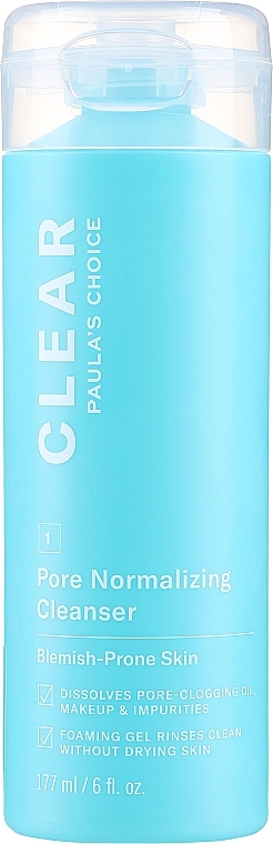 Гель для умывания - Paula's Choice Clear Pore Normalizing Cleanser Travel Size — фото N1