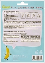 Тканевая маска с экстрактом банана - Quret Hello Friends Banana Sheet Mask — фото N2