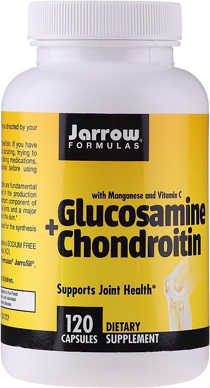 Харчові добавки "Глюкозамін з хондроїтином" - Jarrow Formulas Glucosamine + Chondroitin — фото N1