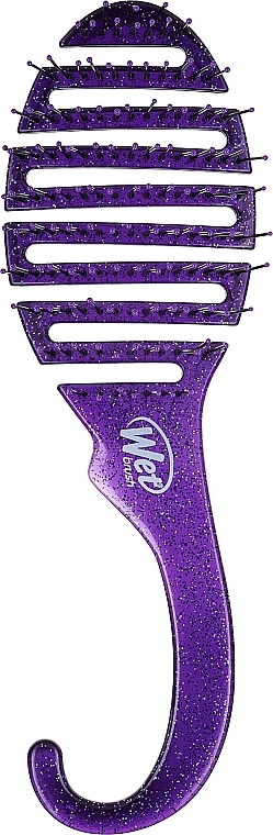 Щітка для всіх типів волосся, фіолетова - Wet Brush Shower Detangler Purple Glitter — фото N1