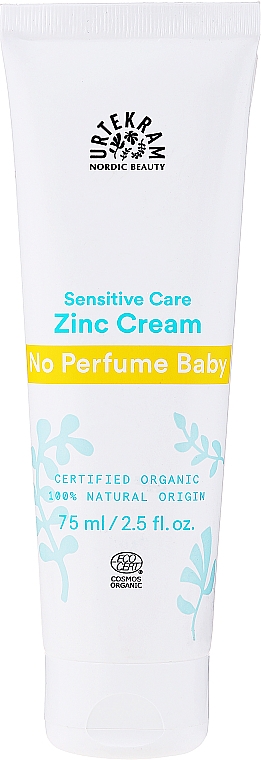 Дитячий органічний цинковий крем без запаху - Urtekram No Perfume Baby Zinc Cream Bio — фото N1
