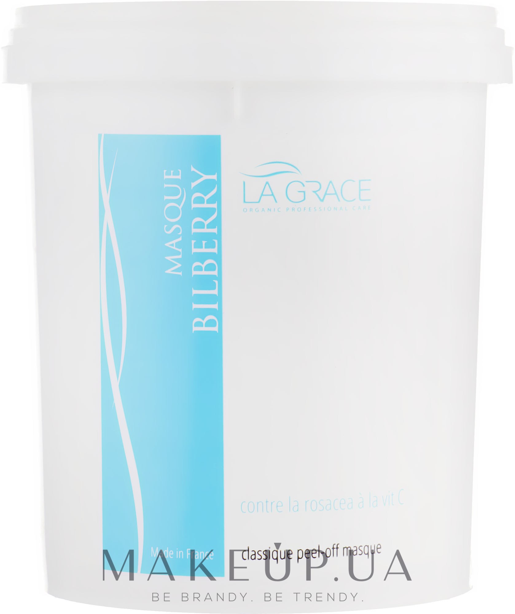 Альгинатная маска "Черника" с витамином С для чувствительной кожи при куперозе - La Grace Masque Bilberry﻿ — фото 200g