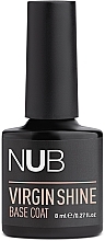 Камуфлирующая каучуковая база для гель-лака - Nub Virgin Shine Base Coat  — фото N1