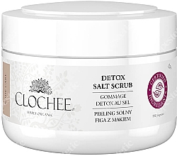 Солевой скраб для тела "Инжир и мак" - Clochee Organic Detox Salt Scrub — фото N1