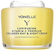 Колагеновий денний і нічний крем з вітаміном С - Yonelle Lumifusion Vitamin C Premium Collagen Day & Night Cream — фото N1
