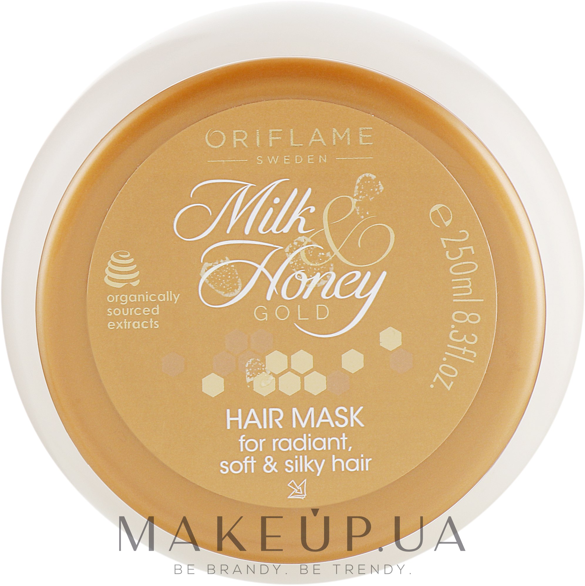 Маска для волосся "Молоко і мед – Золота серія" - Oriflame Milk Honey Gold Hair Mask — фото 250ml