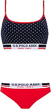 Комплект белья для женщин, 66252, топ + трусики-слипы, navy dotted - U.S. Polo Assn. — фото N2