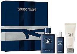 Духи, Парфюмерия, косметика Giorgio Armani Acqua di Gio Profondo - Набор (edp/75ml + edp/15ml + sh/gel/75ml)