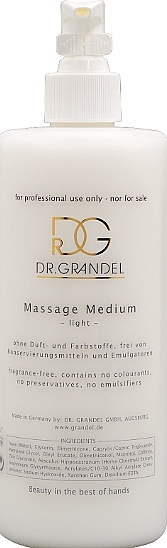 Массажный флюид для лица - Dr. Grandel Massage Medium Light — фото N1