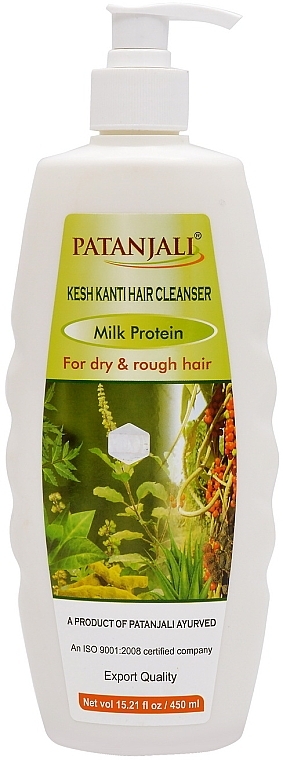 Шампунь для волос "Молочный протеин" - Patanjali Kesh Kanti Hair Cleanser With Milk Protein  — фото N4