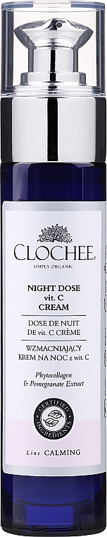 Нічний крем для обличчя - Clochee Night Dose Vit. C Cream — фото N1