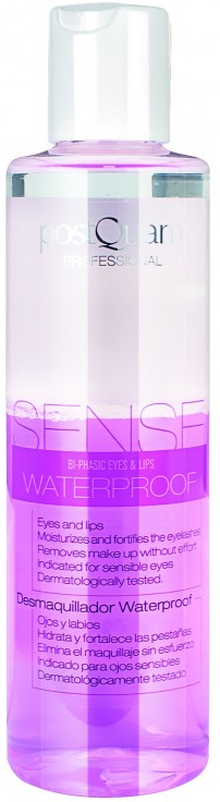 Засіб для зняття водостійкого макіяжу з очей і губ - PostQuam Sense Bi-phase Make Up Remover Waterproof — фото N1