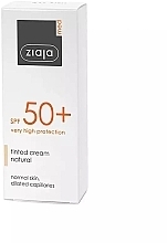 Тонувальний сонцезахисний крем SPF50+ - Ziaja Med Tinted Sunscreen Cream SPF50+ — фото N1