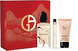 Духи, Парфюмерия, косметика Giorgio Armani Si - Набор (edp/100ml + b/lot/50ml + edp/10ml)