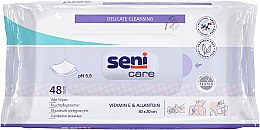 Вологі серветки для догляду за шкірою - Seni Care Delicate Cleansing Wet Wipes — фото N1