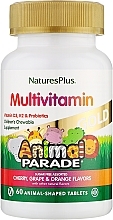 Мультивітаміни для дітей, мікс смаків - NaturesPlus Animal Parade Gold Multivitamin Children’s Chewables — фото N1