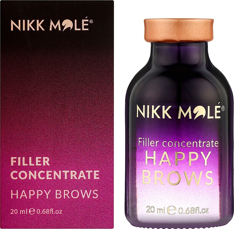 Восстанавливающий филлер-концентрат для бровей - Nikk Mole Happy Brows Filler Concentrate — фото N2