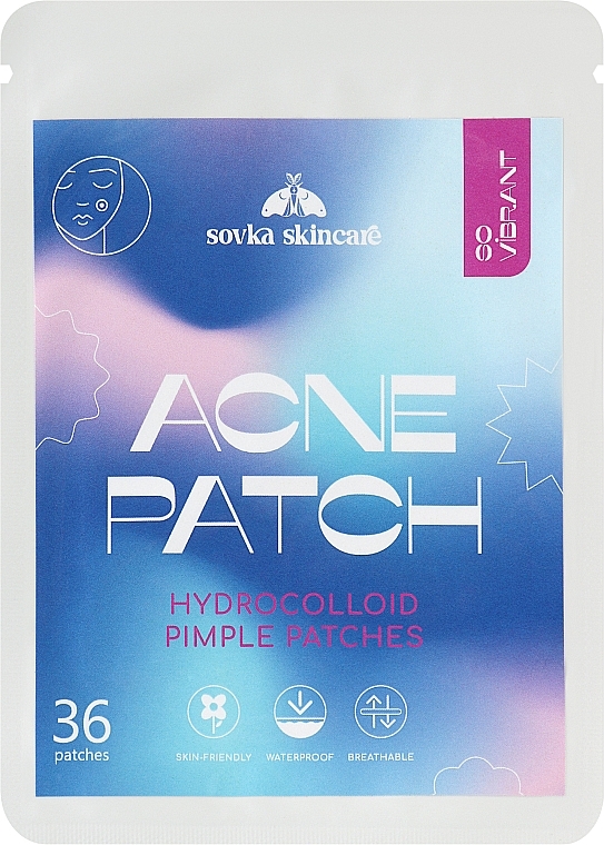 Акне-патчи от высыпаний, 36 шт. - Sovka Skincare Acne Patch Hydrocolloid Pimple Patches  — фото N1