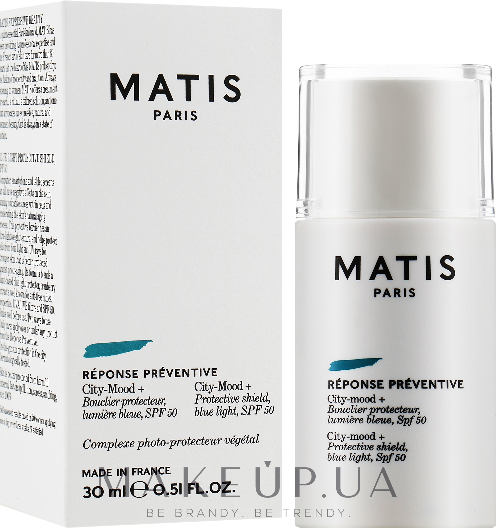 Дневной крем для лица - Matis Reponse Preventive City-Mood + SPF 50 — фото 30ml