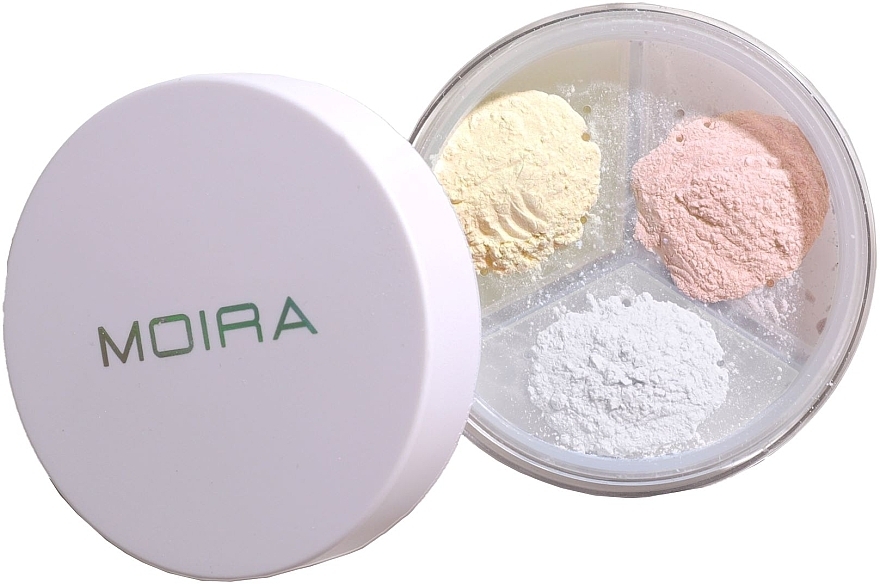 Рассыпчатая пудра для лица - Moira Set & Correct Loose Setting Powder — фото N1