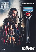 Парфумерія, косметика Набір - Gillette Fusion ProGlide Justice League Gift Pack (бритва/1psc + змінна касета/4psc)