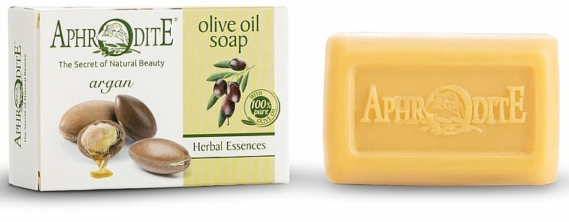 Оливковое мыло с арганой - Aphrodite Olive Oil Soap With Argan — фото N1
