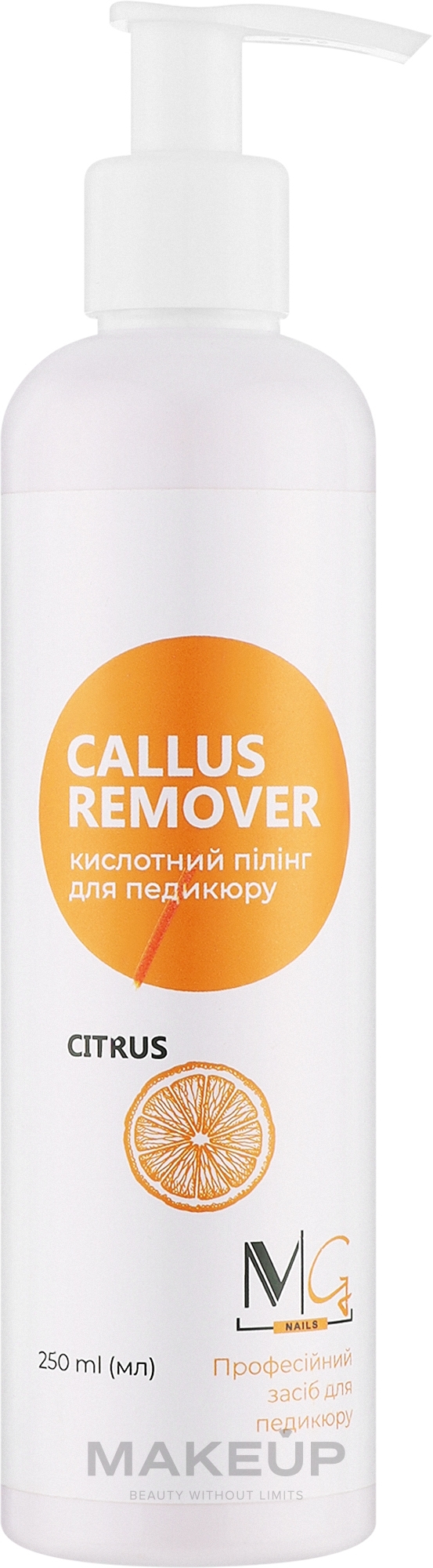 Кислотный пилинг для педикюра "Citrus" - MG Callus Remover — фото 250ml