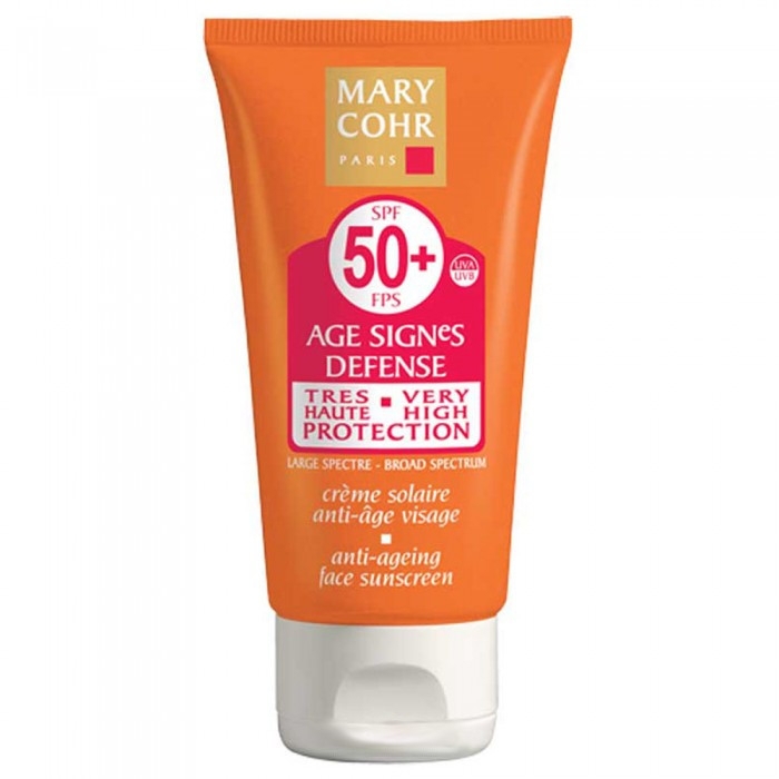Сонцезахисний інтенсивний омолоджувальний крем для обличчя SPF 50 - Mary Cohr SPF 50 Anti-Ageing Face Sunscreen — фото N1