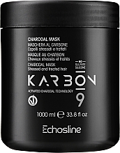 Маска для волосся з активованим вугіллям - Echosline Seliar Karbon 9 Mask — фото N1
