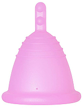 Менструальная чаша с ножкой, размер M, розовая - MeLuna Soft Shorty Menstrual Cup  — фото N1