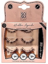 Набір накладних вій 12-16 мм + клей - Sosu by SJ Hidden Agenda Undetectable Lashes — фото N1