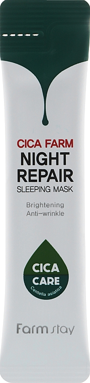 Відновлювальна нічна маска з центелою азіатською - FarmStay Cica Farm Night Repair Sleeping Mask — фото N4