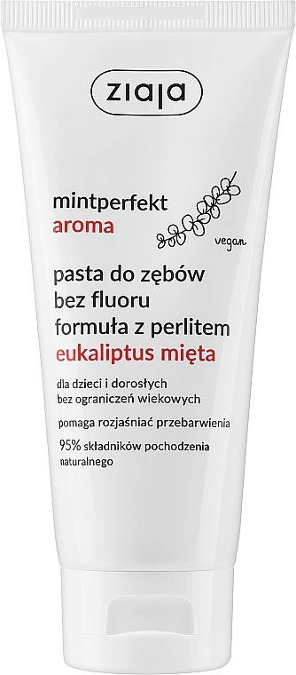 Зубная паста с мятой и эвкалиптом - Ziaja Mintperfect Aroma Eucalyptus & Mint Toothpaste