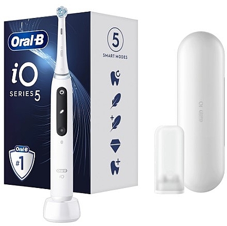 Електрична зубна щітка, біла - Oral-B iO Series 5 White — фото N1