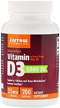 Харчові добавки - Jarrow Formulas Cholecalciferol Vitamin D3 1000 IU 25 mcg — фото N1