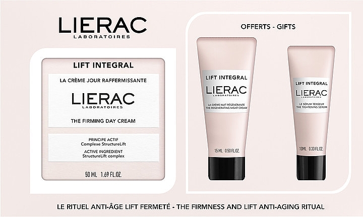 Набір - Lierac Lift Integral (f/day/cr/50ml + f/night/cr/15ml + f/ser/10ml) — фото N1